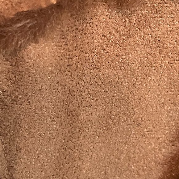 FDJ French Dressing Jeans Knee-Length Faux Suade Vest w/ Faux Fur Lining - Picture 5 of 8